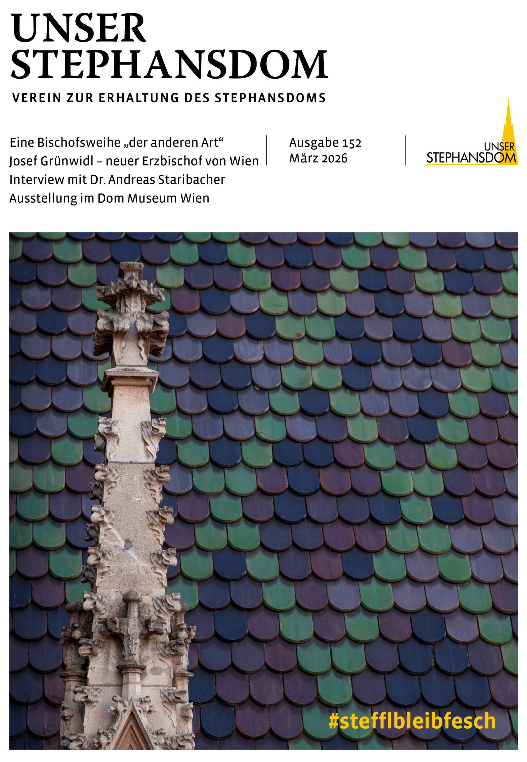 Vereinszeitung Unser Stephansdom 152, Februar 2026, Titel: Eine Bischofsweihe 